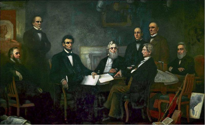 Francis B. Carpenter First Reading of the Emancipation Proclamation of President Lincoln oil painting image